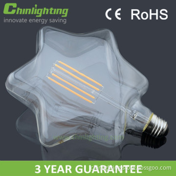CE ROHS listed dimmable star shape diy design light led bulb lamp